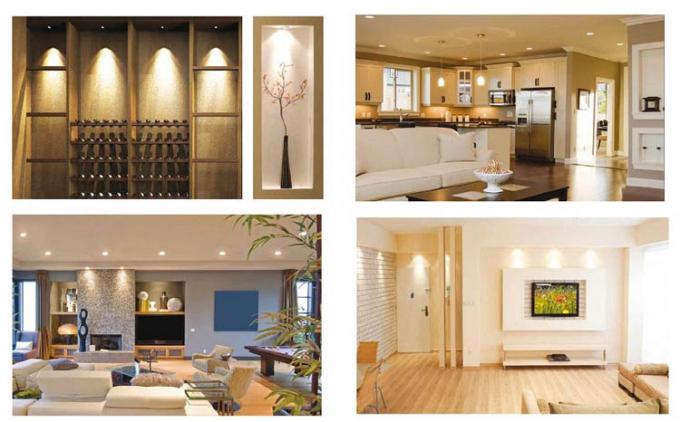 Dimmable Recessed LED Downlights , 30W COB LED Gimbal Down Lights