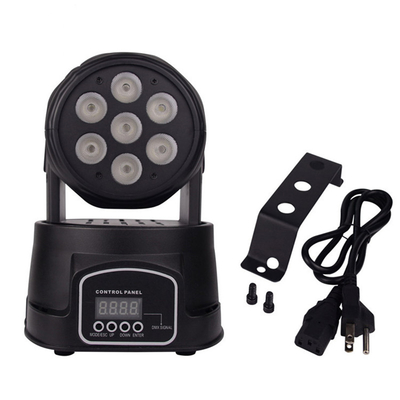 100W Rated Power Led Moving Head Light 7x8w RGBW 4in1 LED display