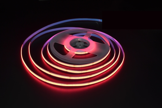 High CRI Pink COB LED Flexible Strip Lights 24V 320Leds/M For Home