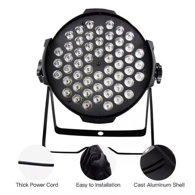 Multi Brightness LED Par Lights 180W RGB 54 LED 3W For DJ Party Wedding