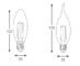 E14 220V 2W 210lm Smd LED Filament Candle Bulb 2700K - 3500K