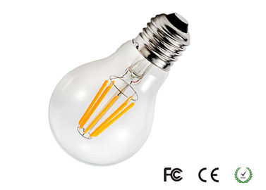 630lm E26 6W CRI 85 Dimmable LED Filament Bulb 110V for Hospital / School