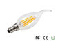 E14 4W LED Filament Candle Bulb , Tailed CE / RoH / FCC Approved Led Light Bulb