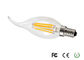 Bright 4 W LED Filament Candle Bulb , AC220V 110lm / w Candle Light Bulbs