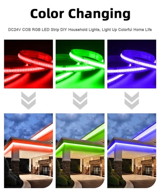 HOYOL COB RGB LED Strip 840 LEDs/M IP65 Waterproof Flexible RGB LED Strip